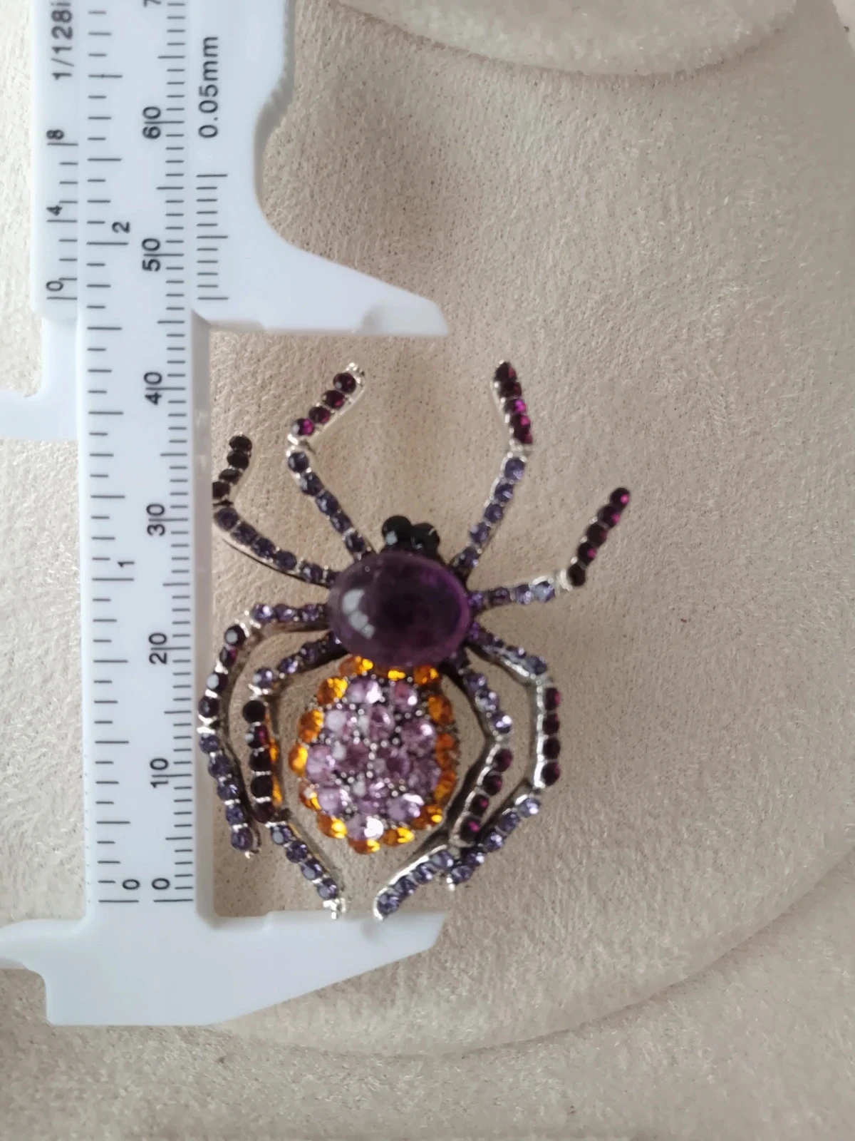 Broche aranha pedra de ametista Violette – photo 2